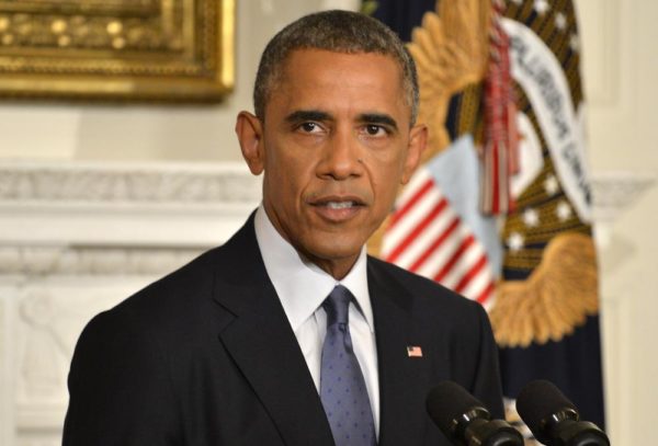 President Obama Delivers Statement On Humanitarian Crisis In Iraq