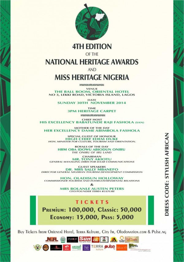 4th National Heritage Awards & Miss Heritage Nigeria - BellaNaija - November 2014