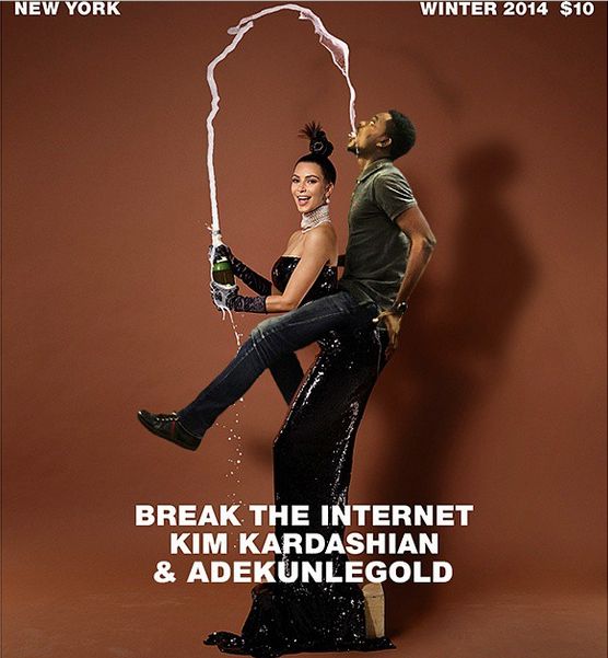 Adekunle Gold Kim Kardashian Paper Magazine - Bellanaija - November 2014