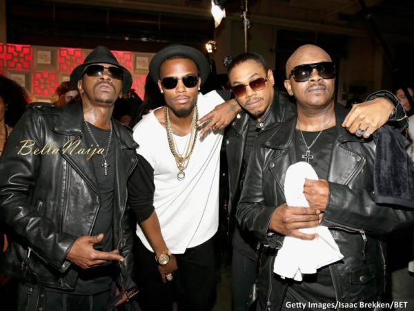 Cedric 'K-Ci' Hailey of Jodeci, B.o.B., DeVante Swing and Joel 'Jojo' Hailey of Jodeci 