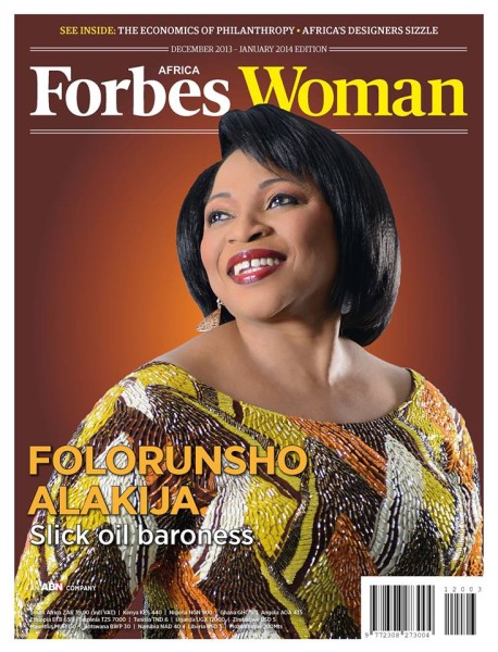 The Slick Oil Baroness Folorunsho Alakija Covers Forbes Woman Africa Magazine S December 2013 January 2014 Issue Bellanaija