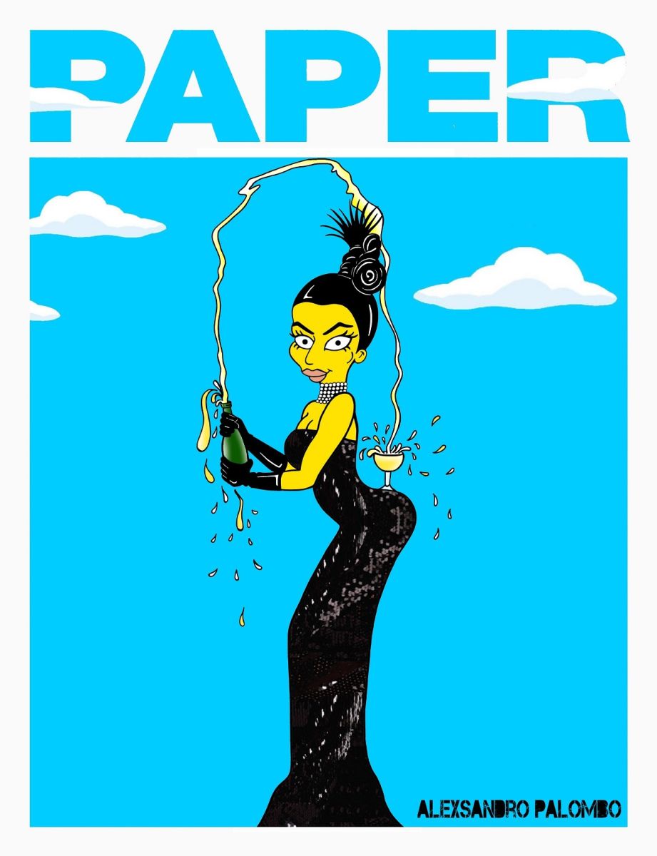 Kim Kardashian West Paper Cover Art by Artist AleXsandro Palombo - Bellanaija - November2014001 (2)