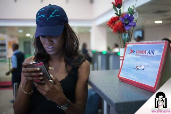 Social Media Team Member Josephine (Dare2Dream) at the Lagos Airport