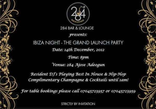 It's Ibiza Night! 284 Bar & Lounge Opens with a Grand ...