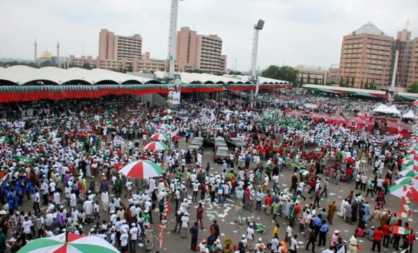 PIC. 12. PRESIDENT JONATHAN DECLARES HIS INTEREST IN 2015 PRESIDENTIAL RACE IN  ABUJA