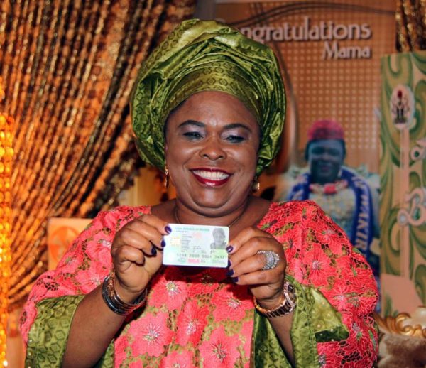 PIC. 24. FIRST LADY DAME PATIENCE JONATHAN RECEIVES ACTIVATED IDENTITY CARD IN ABUJA