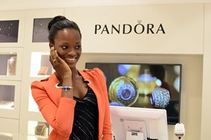 Winner of the Elite Models Nigeria 2014 competition, Mayowa Nicholas designed her own bracelet in the Lekki store