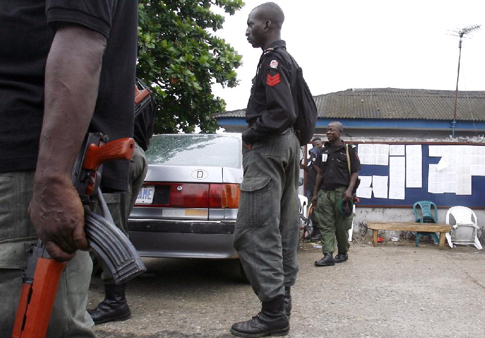 Image result for nigerian policemen at prison
