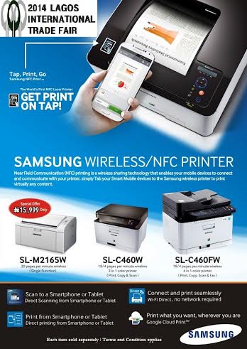 Samsung Wireless-NFC Printer - Bellanaija - November 2014