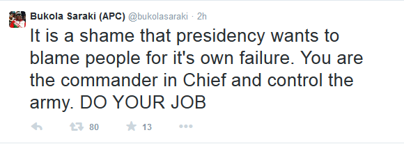 Saraki Tweet