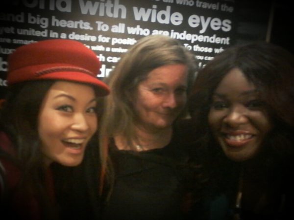 At the drinks reception with Jennifer Su & Alison Reid (Director of Communications VIMN Africa)