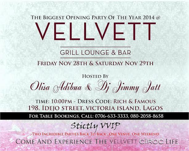 Vellvett Grill Lounge & Bar Opening - BellaNaija - November 2014