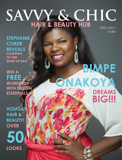 Bimpe Onakoya is Uber Pretty on the Cover of Savvy & Chic Hair & Beauty Hub  Magazine! | BellaNaija