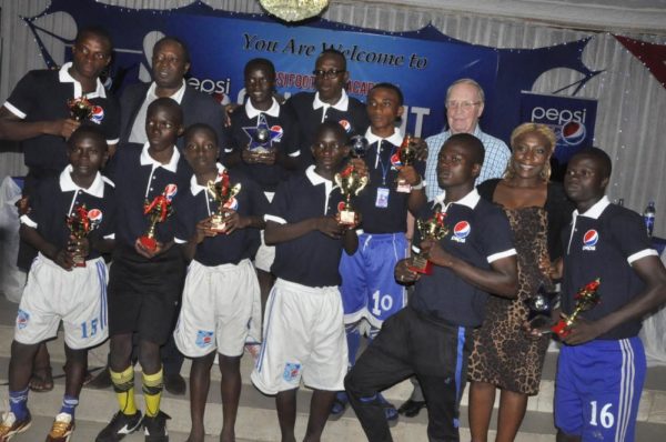 Pepsi Football Academy (PFA) U-14, North in Playing against PFA U-14 West during the Pepsi Football Academy Festival of Youth in Lagos at the weekend