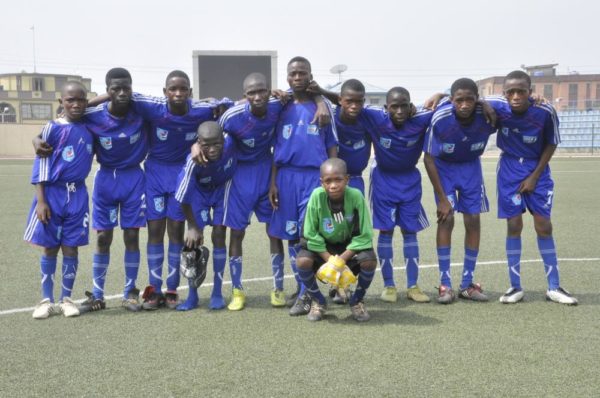 Pepsi Football Academy U-14 getting ready for action during the Pepsi Football Academy Festival of Youth in Lagos at the weekend