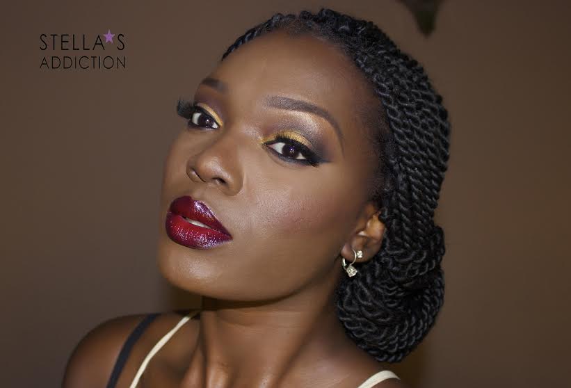 Stella's Addiction Warm Glam Makeup Tutorial - BellaNaija - December 2014