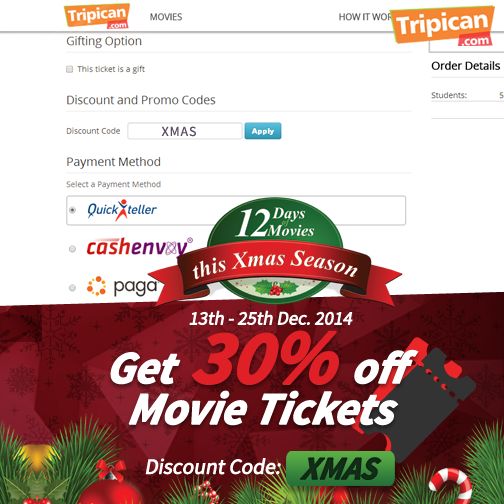 Tripican 12 Days of Movies - BellaNaija - December 2014