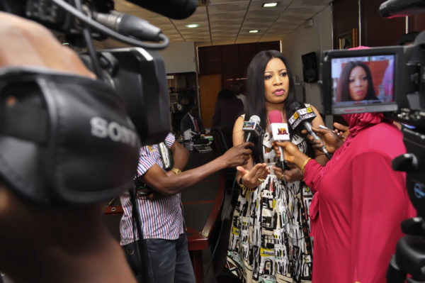 Monalisa Chinda fields questions from Press