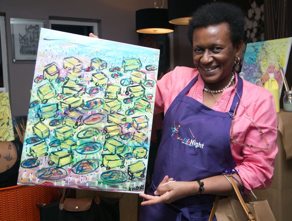 An Evening of Sipping & Dipping in Lagos! Guests Express their Creative