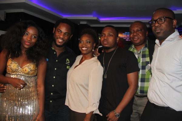 Winner, Nigerian Idol Season 4, Evelle; Director, Brand & Experience, Etisalat Nigeria, Enitan Denloye; Nigerian Idol Season 5 Judge, Yinka Davies; Etisalat Brand Ambassador, Olamide; Vice President, Consumer Sales & Service, Etisalat Nigeria, Ken Ogujiofor and Nigerian Idol Season 5 Judge, Darey Art Alade