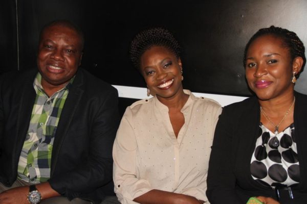 Vice President, Consumer Sales & Service, Etisalat Nigeria, Ken Ogujiofor; Nigerian Idol Season 5 Judge, Yinka Davies and Mrs Pedro