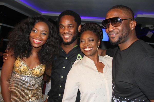 Winner, Nigerian Idol Season 4, Evelle; Director, Brand & Experience, Etisalat Nigeria, Enitan Denloye and Nigerian Idol Season 5 Judges, Yinka Davies and Darey Art Alade