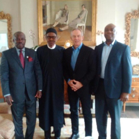 Buhari with Tony Blair