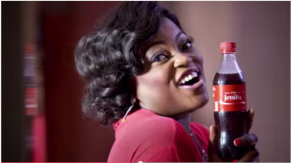 Funke Akindele share a coke