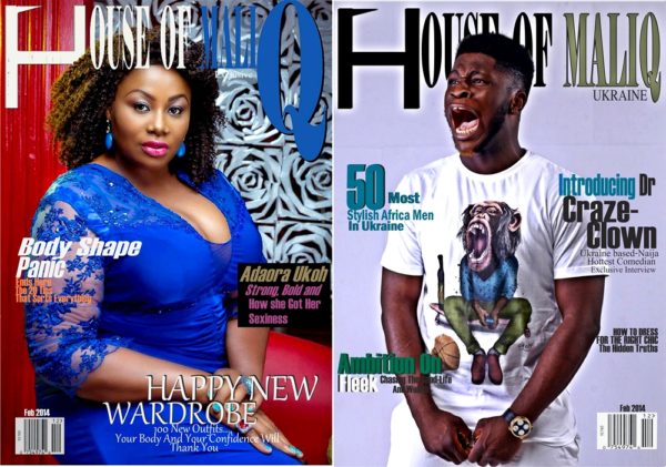 HouseOfMaliq-Magazine-Adaora-Ukoh-and-Dr-Craze-Clown-February-Edition-2015-Cover-Editorial-dss