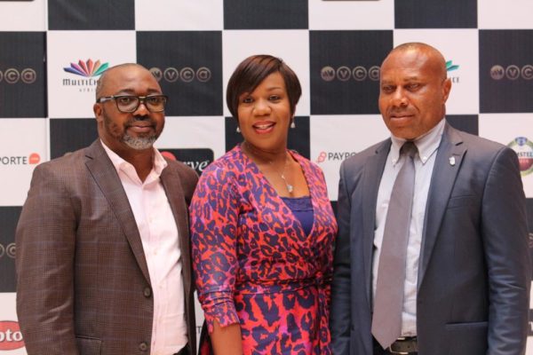 Managing Director, Multichoice Nigeria, John Ugbe, Regional Director, Africa Magic, Wangi Mba Uzukwu and Corporate Media and Public Affairs Manager, Nigerian Breweries, Edem Vindah