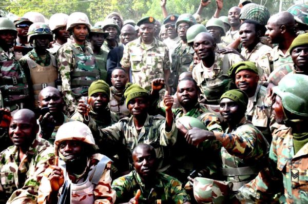 PIC.22. PRESIDENT JONATHAN VISITS TROOPS AT BAGA IN BORNO