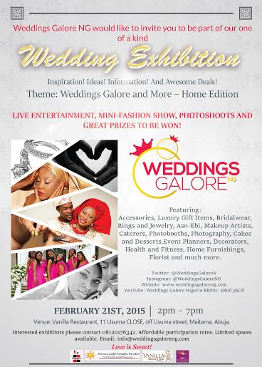 Weddings Galore Exhibition - BellaNaija - February 2015