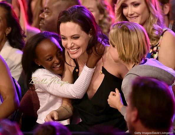 Zahara Marley Jolie-Pitt, Angelina Jolie and Shiloh Nouvel Jolie-Pitt 