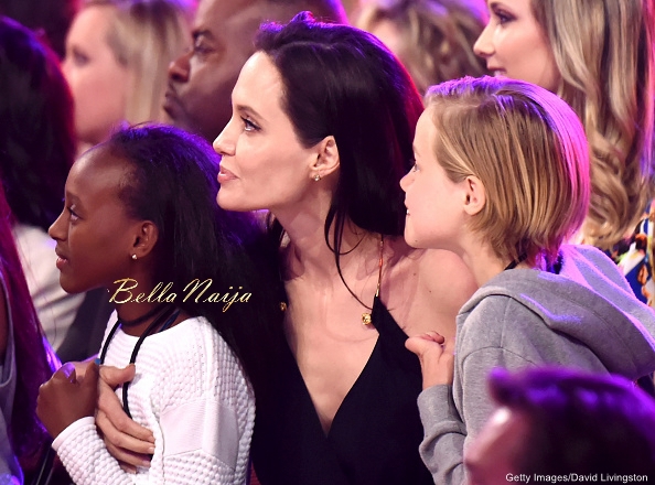 Zahara Marley Jolie-Pitt, Angelina Jolie and Shiloh Nouvel Jolie-Pitt 