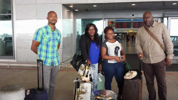 With the group -Ademola Ojo, Travel Writer for ThisDay Newspaper; Dupe Adeniran, publisher of Wedding Planner Nigeria; Adesola of BellaNaija; Chico Rocx of Classic FM and our official host, Mohammed Abdullahi of Top Comm