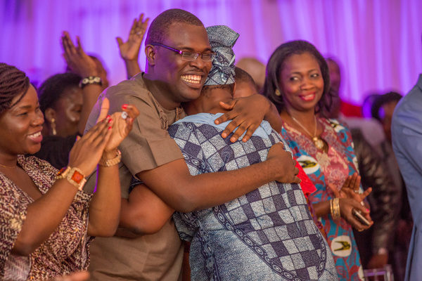 Chude Jideonwo & Mum share a hug