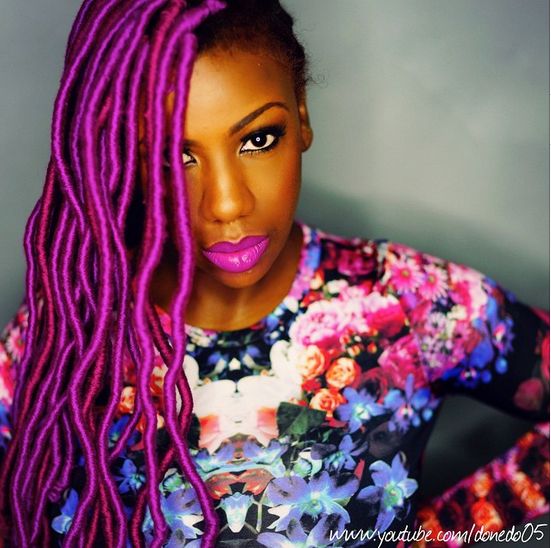 BN Beauty: Make A Bold Statement with Your Hair - Try Purple Faux Locs! |  Donedo05 | BellaNaija