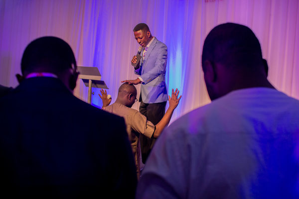 Sam Adeyemi prays for Chude Jideonwo