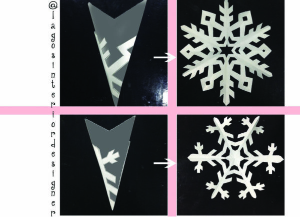 Snowflake cutout