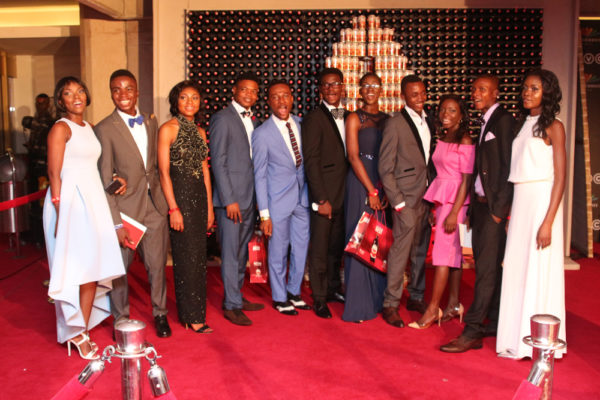 Students at the AMVCA redcarpet