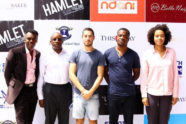 Wale Ojo- Compère , Mr Uche Nwokedi SAN - PlayHouse Initative, Matthew Romain, Ladi Emeruwa & Amanda Wilkin- Cast of Shakespeares Globe- Hamlet