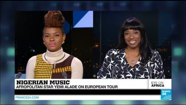 Yemi Alade on France 24's Eye On Africa