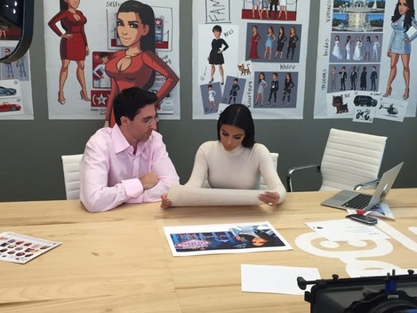 Kim Kardashian at Glu Mobile