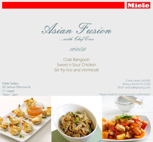 Asian Fusion cooking class