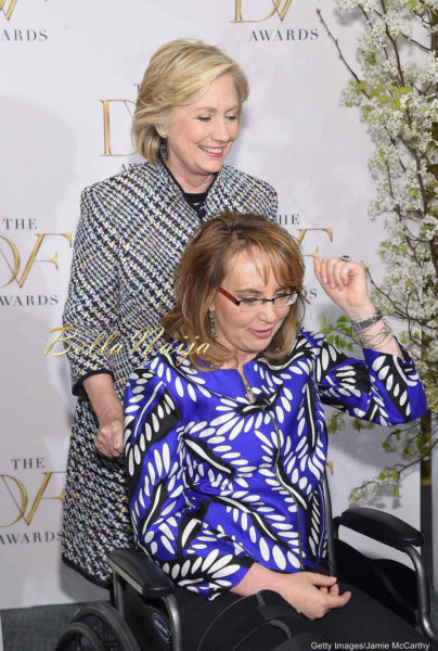 Hillary Clinton and Gabrielle Giffords