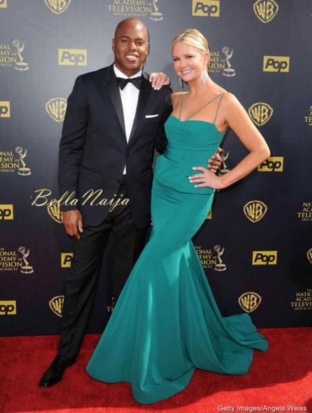 Kevin Frazier and Nancy O'Dell 