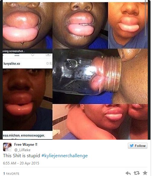 KylieJennerChallenge - BellaNaija - April2015