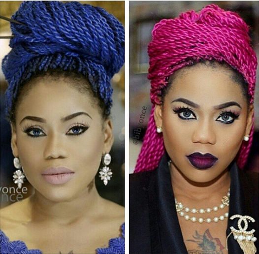 Toyin Lawani Coloured Braids - BellaNaija - April2015003