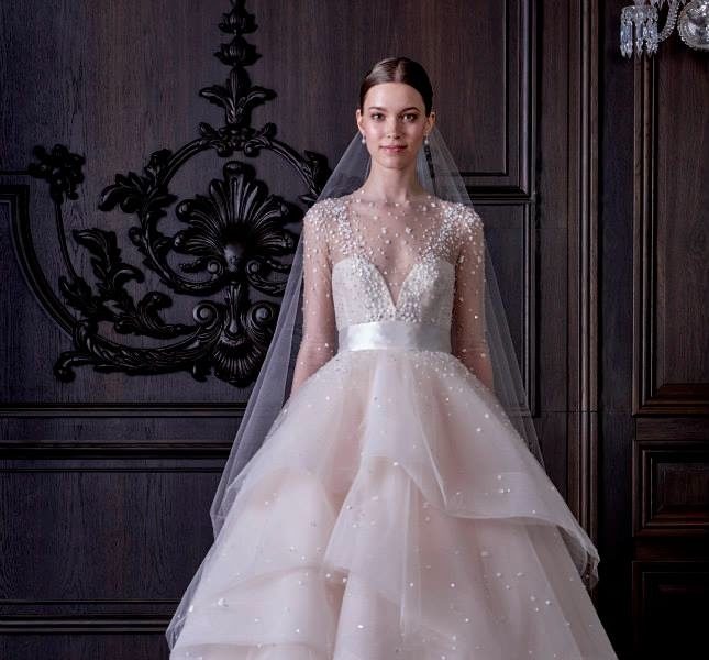 monique lhuillier pink wedding dresses Monique Lhuillier Pink Wedding Dress
