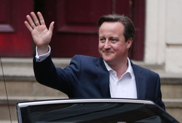 LONDON, ENGLAND - MAY 08:  Prime Minister David Cameron leaves for Downing Street on May 8, 2015 in London, England. After the United Kingdom went to the polls in a closely fought General Election the Conservative party, led by David Cameron, are expected to be the winning party with support for both the Labour party and the Liberal Democrats falling away throughout the country.  (Photo by Dan Kitwood/Getty Images)